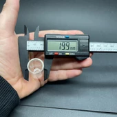 8Ml Cam Deney Tüpü  (4 Cm) , Plastik Kapaklı Cam Deney Tüpü x 10 Adet thumbnail 5