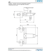 E.C.A Lia Banyo Duş Bataryası 102102888 - 2