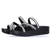 Ayakcenter 1400-174 Voga Taşlı Siyah Günlük Kadın Düz Terlik thumbnail 1