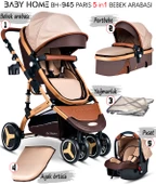 Baby Home Bh-945 Paris Amortisörlü Travel Sistem Bebek Arabası - 6