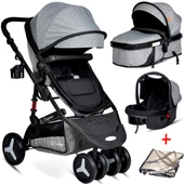 Baby Home Bh-945 Paris Amortisörlü Travel Sistem Bebek Arabası - 4