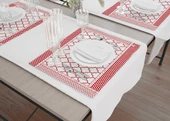 The Mia Geometric -2 Amerikan Servis 6 Lı Set - 50 x 35 Cm TXT0227 - 2