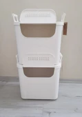 Geseus Motek  Mybox 2x30 Litre Kulplu Çok Amaçlı Organizer Saklama Kutusu-MT-35 - 2