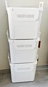 Geseus Motek  Mybox 3x30 Litre Kulplu Çok Amaçlı Organizer Saklama Kutusu-MT-35 - 11
