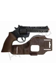 Metal Kapsül Mantar Mermili 25 Cm Revolver - Mantar Kapsüllü Sekiz Patlar Mantar Tabancası (MANTAR DAHİL DEĞİLDİR.) - 1