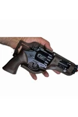 Metal Kapsül Mantar Mermili 25 Cm Revolver - Mantar Kapsüllü Sekiz Patlar Mantar Tabancası (MANTAR DAHİL DEĞİLDİR.) - 5