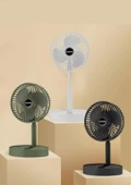 F-06 Taşınabilir Şarjlı Fan 3 Kademeli Vantilatör Klima Soğutucu Fan - 5