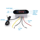 Yate10 W1308A 220V 10A -30+200C Termostat - 3