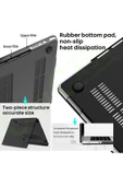 CEPCASE    Macbook Pro 14.2" 2021 M1 A2442 Kılıf Kristal Şeffaf Kapak + Ekran Koruma + Klavye Koruma - 7
