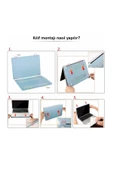 CEPCASE    Macbook Pro 14.2" 2023 M2 A2779 Kılıf Şeffaf Koruyucu Kapak Ekran Koruma Filmi - 6