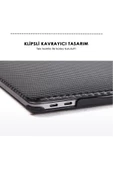 CEPCASE    Macbook Pro 14.2" 2023 M2 A2779 Kılıf Hava Kanallı Karbon Fiber Tasarım Koruyucu Kapak - 7