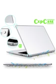 CEPCASE    Macbook Pro 14.2" 2023 M2 A2779  uyumlu Kılıf Kristal Şeffaf Koruyucu Kapak + Ekran Koruma Filmi - 2