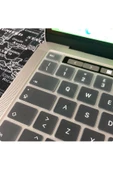 CEPCASE    Macbook 13.3' Air A1932 Klavye Koruyucu Türkçe Q Klavye Buzlu Şeffaf Silikon Ped Macpad - 4