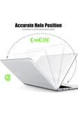 CEPCASE    Macbook Pro 14.2" 2023 M2 A2779  uyumlu Kılıf Kristal Şeffaf Koruyucu Kapak + Ekran Koruma Filmi - 5