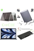 CEPCASE    Macbook Pro 16.2'' 2021 A2485 Kılıf Kristal Şeffaf Kapak Ekran Koruma Klavye Koruma Set - 2