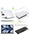 CEPCASE    Macbook Pro 16.2'' 2021 A2485 Kılıf Kristal Şeffaf Kapak Ekran Koruma Klavye Koruma Set - 2