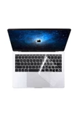 CEPCASE    Macbook 13.3' Pro 2020 A2251 Klavye Koruyucu Türkçe Q Klavye Şeffaf Silikon Ped Macpad - 2