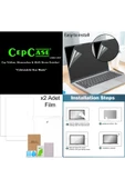 CEPCASE    Macbook 13.6' Air 2022 M2 A2681 Kılıf Diamond Pırıltı Şeffaf Kapak Ekran Koruma Klavye Koruma - 6