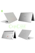CEPCASE    Huawei Matebook D15 2021 Kılıf Hava Kanallı Kristal Parlak Şeffaf Tasarım Koruyucu Kapak - 3