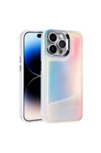 CEPCASE    Apple  iPhone 14 Pro Kılıf Parlak Renkli Boncuk Kinetik Kumlu Sıvılı Arka Yüzey Antişok Kapak thumbnail 1