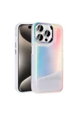 CEPCASE    Apple  iPhone 15 Pro Max Kılıf Parlak Renkli Boncuk Kinetik Kumlu Sıvılı Arka Yüzey Antişok Kapak - 2