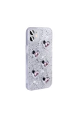 CEPCASE    Apple iPhone 11 Kılıf Happy Love Simli Airbagli Işıltılı  Tam Kalıp Silikon Kapak - 4