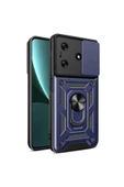CEPCASE    Tecno Spark 10C Kılıf Standlı Magnet Mıknatıslı Yüzük Sürgülü Kamera Armored Zırhlı Kapak thumbnail 2
