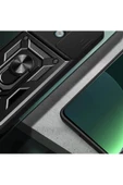 CEPCASE    Xiaomi Redmi Note 13 Pro 5G Kılıf Standlı Magnet Mıknatıslı Yüzük Sürgülü Kamera Armored Zırhlı thumbnail 4