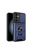 CEPCASE    Samsung Galaxy A24 Kılıf Standlı Magnet Mıknatıslı Yüzük Sürgülü Kamera Armored Zırhlı Kapak thumbnail 1
