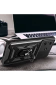 CEPCASE    Tecno Spark 10C Kılıf Standlı Magnet Mıknatıslı Yüzük Sürgülü Kamera Armored Zırhlı Kapak thumbnail 7