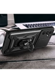 CEPCASE    Samsung Galaxy A15 Kılıf Standlı Magnet Mıknatıslı Yüzük Sürgülü Kamera Armored Zırhlı Kapak thumbnail 3