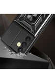 CEPCASE    Samsung Galaxy A25 Kılıf Standlı Magnet Mıknatıslı Yüzük Sürgülü Kamera Armored Zırhlı Kapak thumbnail 3