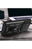 CEPCASE    Samsung Galaxy A35 Kılıf Standlı Magnet Mıknatıslı Yüzük Sürgülü Kamera Armored Zırhlı Kapak thumbnail 7