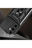 CEPCASE    Samsung Galaxy A24 Kılıf Standlı Magnet Mıknatıslı Yüzük Sürgülü Kamera Armored Zırhlı Kapak thumbnail 3