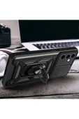 CEPCASE    Samsung Galaxy A24 Kılıf Standlı Magnet Mıknatıslı Yüzük Sürgülü Kamera Armored Zırhlı Kapak thumbnail 7