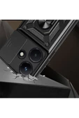 CEPCASE    İnfinix Hot 30İ Kılıf Standlı Magnet Mıknatıslı Yüzük Sürgülü Kamera Armored Zırhlı Kapak - 2