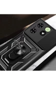 CEPCASE    Tecno Spark Go 2024 Kılıf Standlı Magnet Mıknatıslı Yüzük Sürgülü Kamera Armored Zırhlı Kapak thumbnail 7