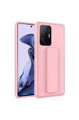CEPCASE    Xiaomi Mi 11T Pro 5G Kılıf Standlı Kamera Çıkıntılı Gövdeyi Tam Saran Deri Dokulu Tam Uyumlu - 2
