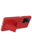 CEPCASE    Xiaomi Mi 11T Pro 5G Kılıf Standlı Kamera Çıkıntılı Gövdeyi Tam Saran Deri Dokulu Tam Uyumlu - 3
