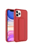 CEPCASE    Apple iPhone 11 Pro Kılıf Standlı Kamera Çıkıntılı Gövdeyi Tam Saran Deri Dokulu Tam Uyumlu - 1