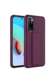 CEPCASE    Xiaomi Redmi Note 11S Global Kılıf Standlı Kamera Çıkıntılı Gövdeyi Tam Saran Deri Dokulu Tam Uyumlu - 2