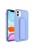 CEPCASE    Apple iPhone 11 Kılıf Standlı Kamera Çıkıntılı Gövdeyi Tam Saran Deri Dokulu Tam Uyumlu thumbnail 2