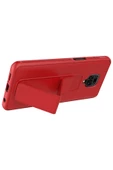 CEPCASE    Xiaomi Redmi Note 9S Kılıf Standlı Kamera Çıkıntılı Gövdeyi Tam Saran Deri Dokulu Tam Uyumlu - 3