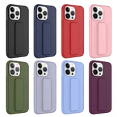 CEPCASE    Apple  iPhone 14 Pro Max Kılıf Standlı Kamera Çıkıntılı Gövdeyi Tam Saran Deri Dokulu Tam Uyumlu thumbnail 4