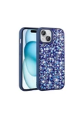 CEPCASE    Uyumlu e iPhone 15 Plus Kılıf Diamond Taşlı Parlak Tasarım Kamera Çıkıntılı Lüx Kapak thumbnail 1