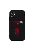 CEPCASE    Apple iPhone 11 Kılıf 2 Adet Kartvizit Bölmeli Soft Yüzey Darbe Emici Silikon Kapak thumbnail 2