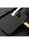 CEPCASE    Apple  iPhone 12 Pro Max Kılıf Faux Leather Deri Tasarım Metal Tuş Darbe Emici Sağlam Koruma thumbnail 6