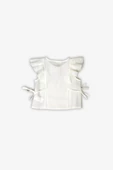 Sider Ekru Düğmeli Kız Çocuk Bluz - 2