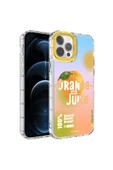 CEPCASE    Apple  iPhone 13 Pro Kılıf Kamera Korumalı Colourful Desenli Hard Silikon Summer Style Kapak - 1