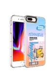 CEPCASE    Apple  iPhone 7 Plus Kılıf Kamera Korumalı Colourful Desenli Hard Silikon Summer Style Kapak - 1